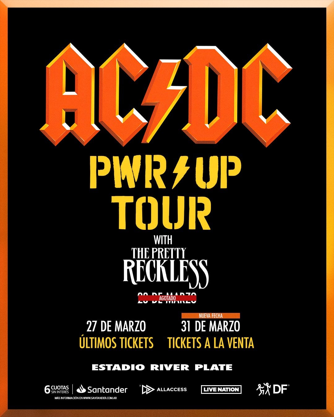 Por entradas agotadas, AC/DC sumó 2 fechas en Argentina para 2026: precios y dónde comprar