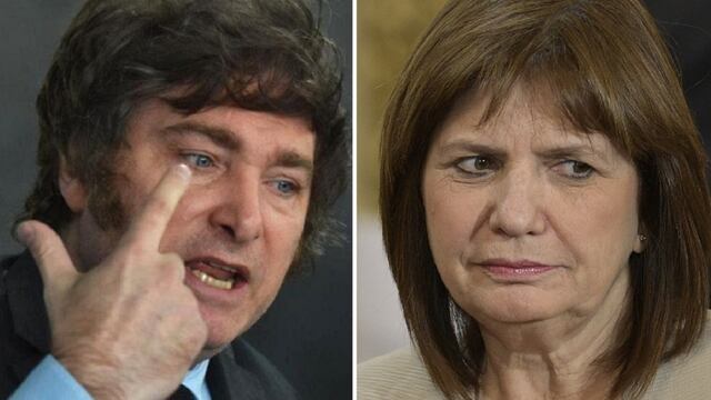 Javier Milei (La Libertad Avanza) y Patricia Bullrich (Juntos por el Cambio)