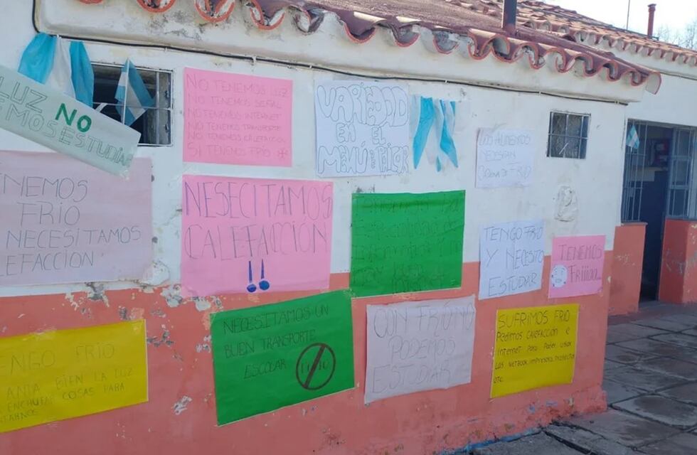 Norte de Córdoba: la escuela rural de La Argentina, sin clases por falta de luz, calefacción y vidrios