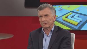 Mauricio Macri, en una entrevista con TN. Foto: Captura de video