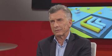 Mauricio Macri, en una entrevista con TN. Foto: Captura de video