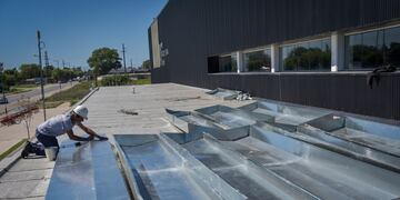 Ya se hicieron trabajos similares en el Polideportivo de Colinas de Peralta Ramos.