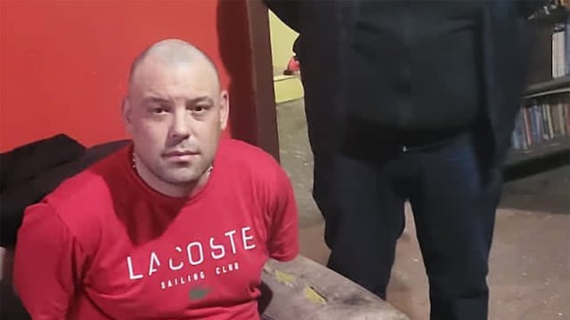 El momento en que Guazzora fue detenido (Ministerio de Seguridad).