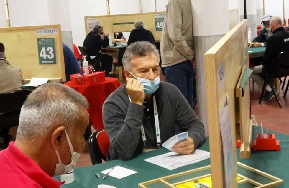 Mauricio Macri disputó dos de tres partidos en el Mundial de bridge: cómo le fue