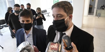 Los fiscales Luis Schiappa Pietra (izquierda) y Matías Edery investigan causas complejas en Rosario. (Juan José García)