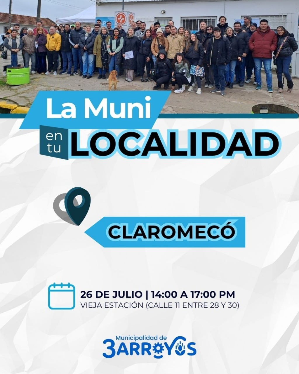 “La Muni en tu localidad” llega a Claromecó