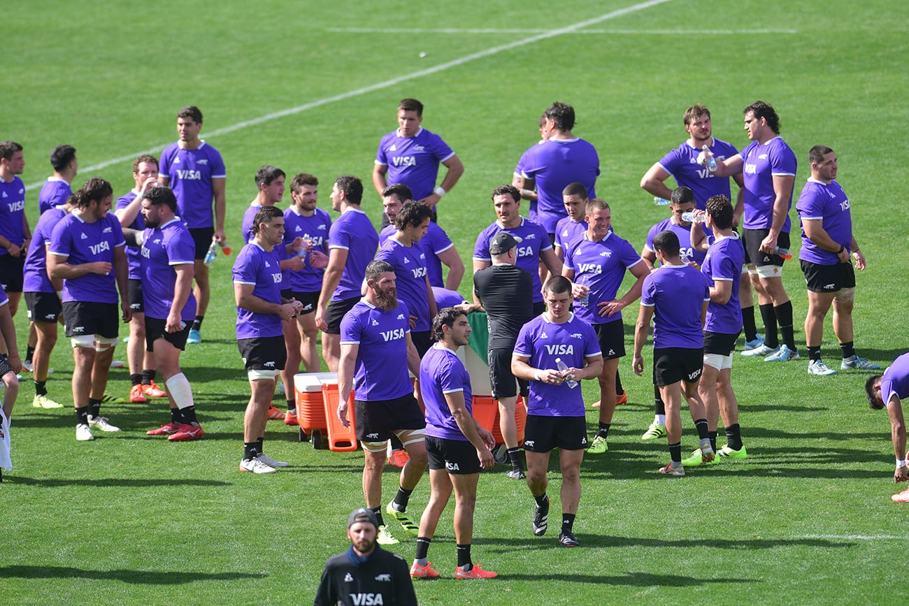 Los Pumas se preparan para el sábado y entrenaron en el Kempes. (Pedro Castillo / La Voz)