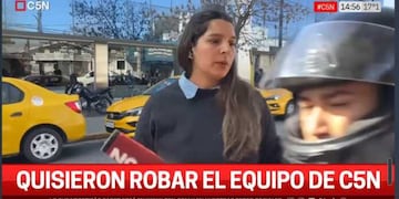 Robo en vivo a periodistas de Carlos Paz