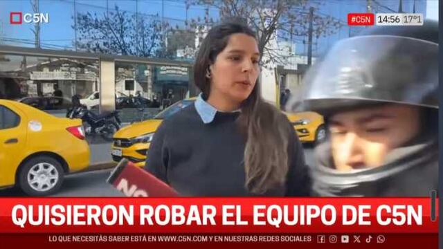 Robo en vivo a periodistas de Carlos Paz