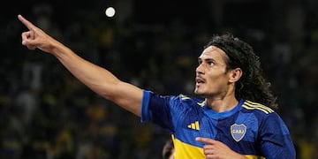 Un Edinson Cavani que mostró sus dotes de goleador, marcó la diferencia entre Boca y Central Norte (Boca).