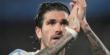 Rodrigo de Paul, uno de los mejores de Argentina en el triunfo sobre Brasil. (AP)