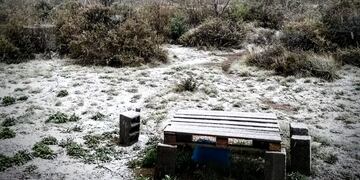 La nieve dijo presente en Puerto Madryn.