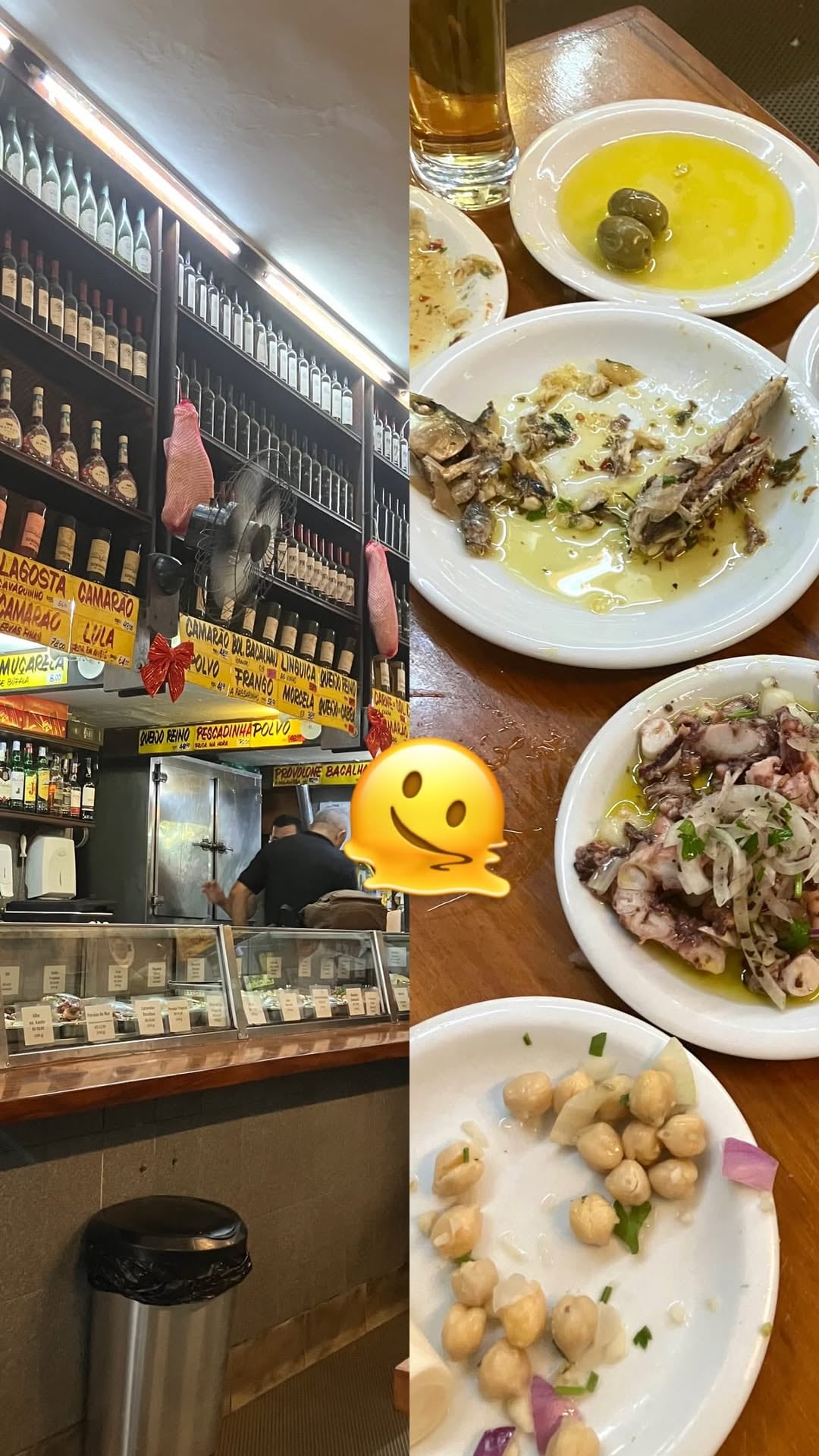 La comida que probó la cantante.