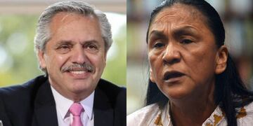Alberto Fernández muestra su apoyo a Milagro Sala.