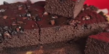 Brownie saludable sin harina.
