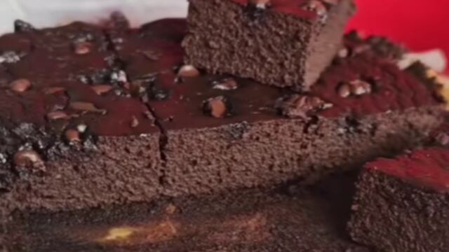 Brownie saludable sin harina.