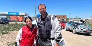 María José Moreno "Majo" primera mujer de Arroyito en el Rally de nuestra ciudad y Emiliano Kap su esposo