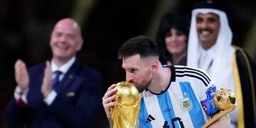 Lionel Messi repitió que Qatar fue su último Mundial. Foto: AP.