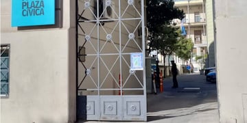 El operativo se puso en marcha este lunes frente a la plaza San Martín.