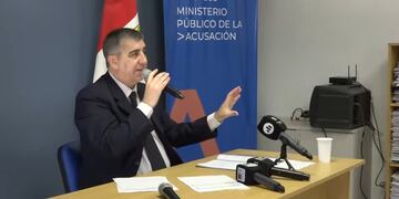 Presentación del Informe de Gestión de la Fiscalía Regional V a cargo de Carlos María Vottero.