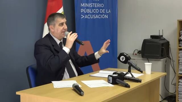 Presentación del Informe de Gestión de la Fiscalía Regional V a cargo de Carlos María Vottero.