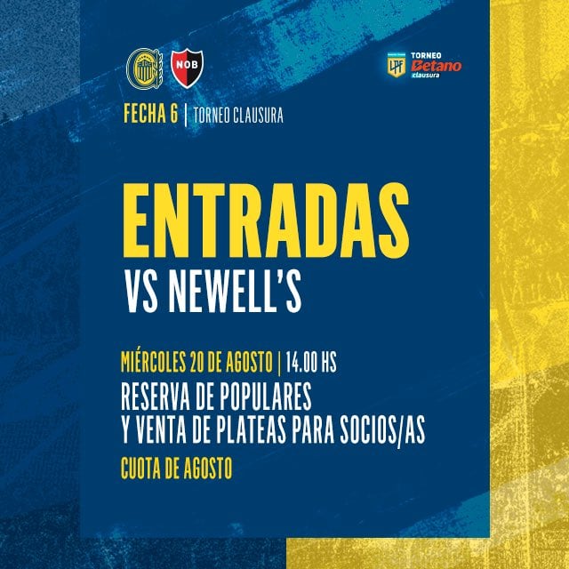 Entradas clásico Central-Newell's
