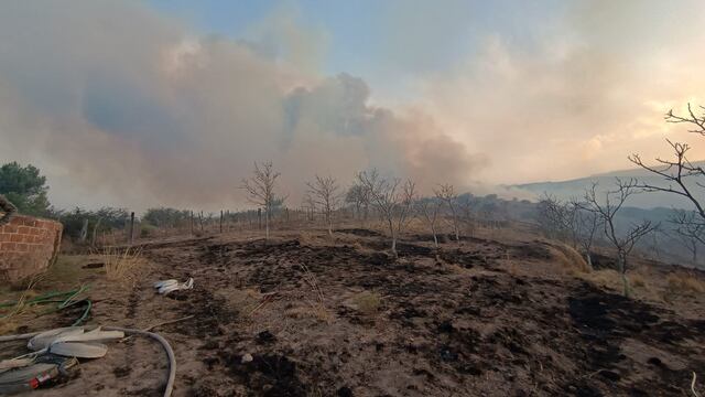 "Nos complace informar que declaramos extinguido el incendio forestal que se desató en la localidad de Las Juntas, en el Departamento Ambato. Ministerio de Seguridad de la provincia.