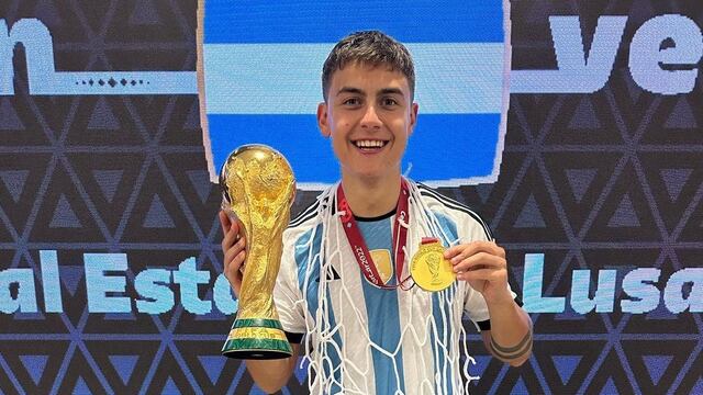 Paulo Dybala, uno de los cuatro cordobeses que se consagraron campeones en Qatar. (Instagram)
