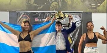 Ailín Pérez ganó por un brutal KO en Brasil.