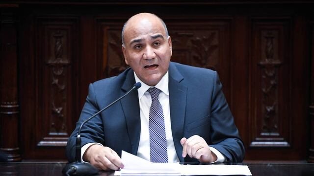 Juan Manzur brinda su informe de gestión ante el Senado (Foto: Comunicación Senado)