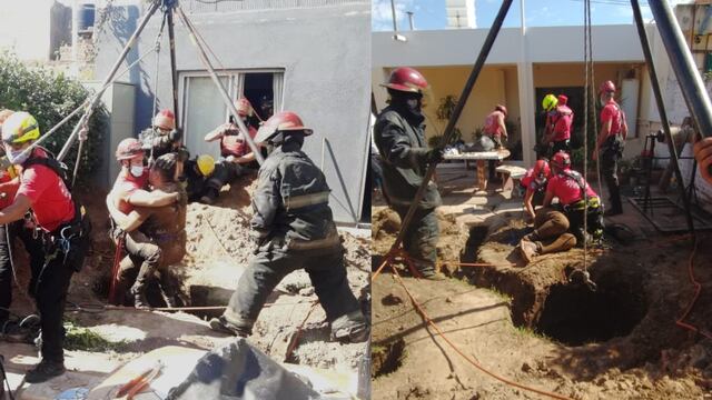 Se cayó a un pozo negro y tuvo que ser rescatado por la Policía (Policía de Córdoba)