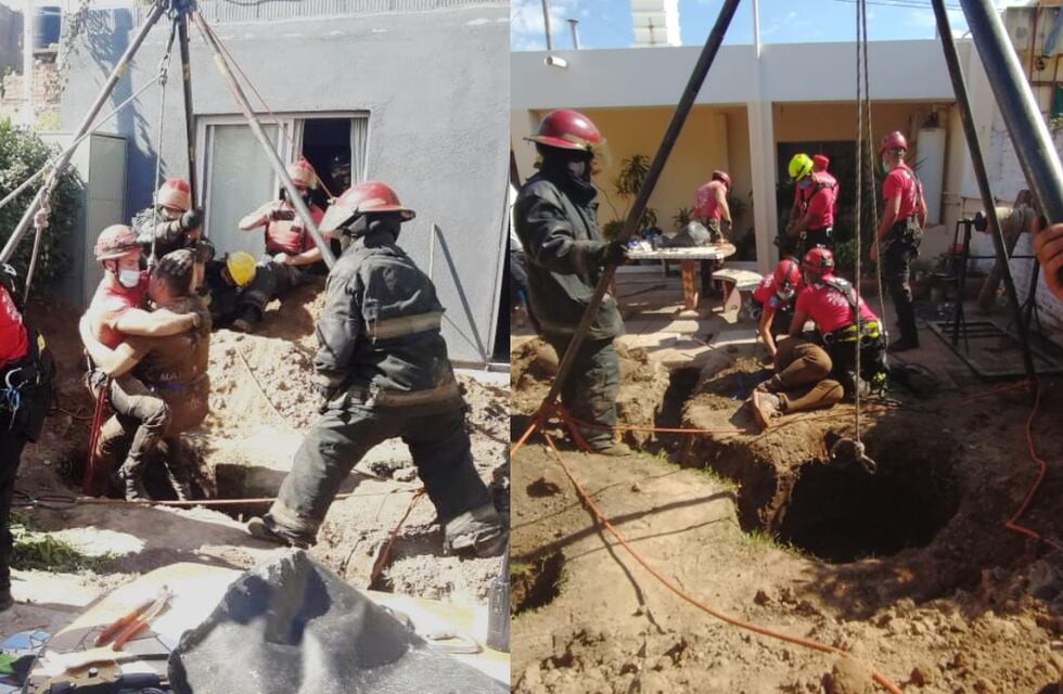 Se cayó a un pozo negro de 25 metros de profundidad y lo rescató la Policía