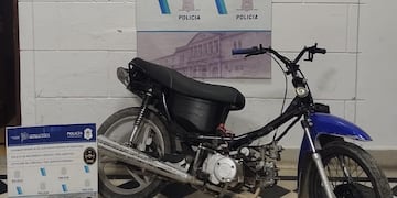 Tres Arroyos: recuperan moto robada en enero de 2024 en Necochea
