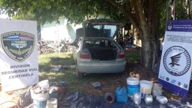 Incautan droga transportada en un vehículo en el puesto Centinela.