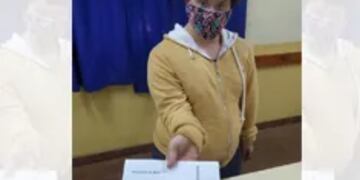 El voto lo hizo en la Escuela N 4 ¿del barrio Jardín de Colonia Wanda en la Mesa 2.491.
