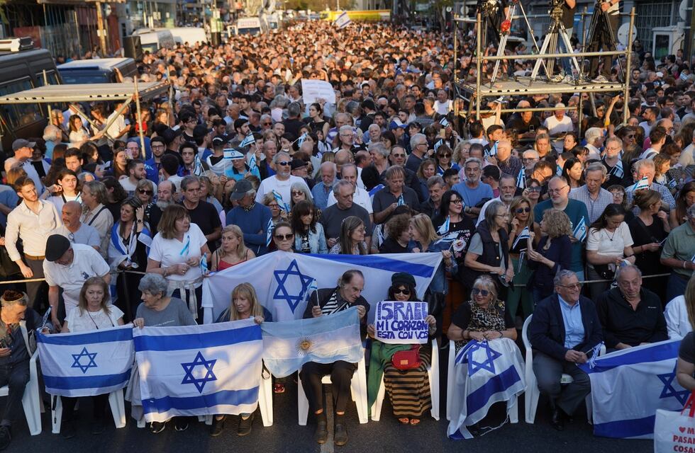 Multitudinaria manifestación en apoyo a Israel