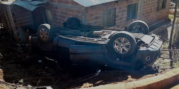 Accidente vial en el B° Villa Kindgren