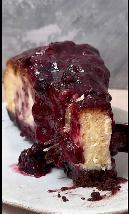 Receta de cheesecake saludable y de chocolate