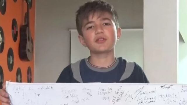 Franco Martínez Rago tiene 11 años, es futbolista y también actor.