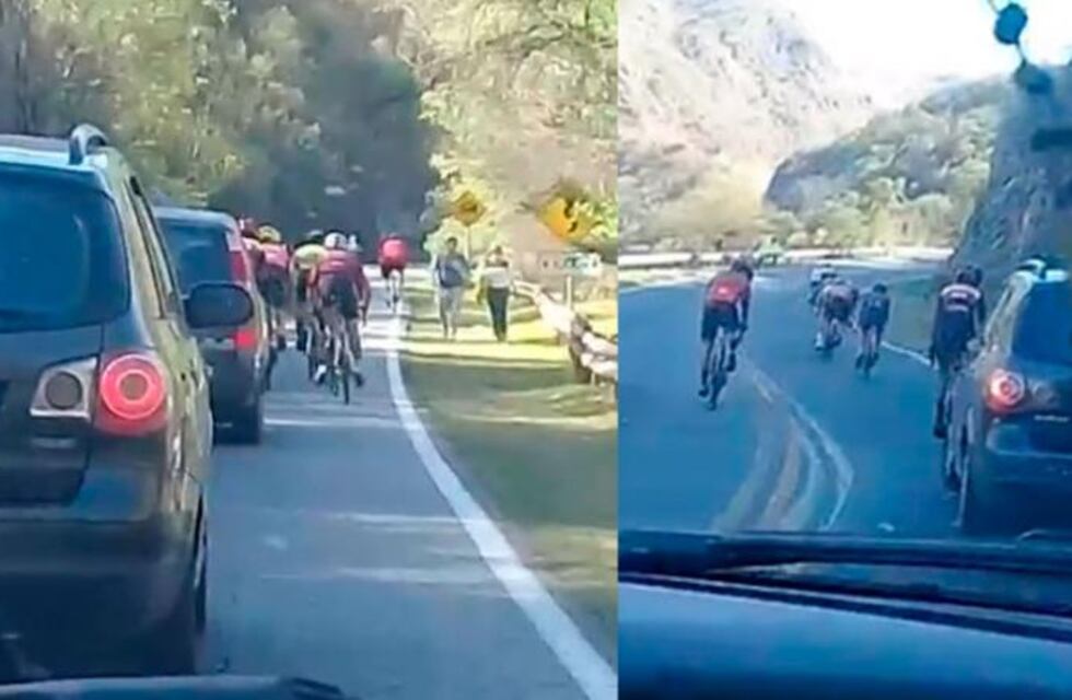 Conductores se quejan de los pelotones de ciclistas en las rutas de Córdoba