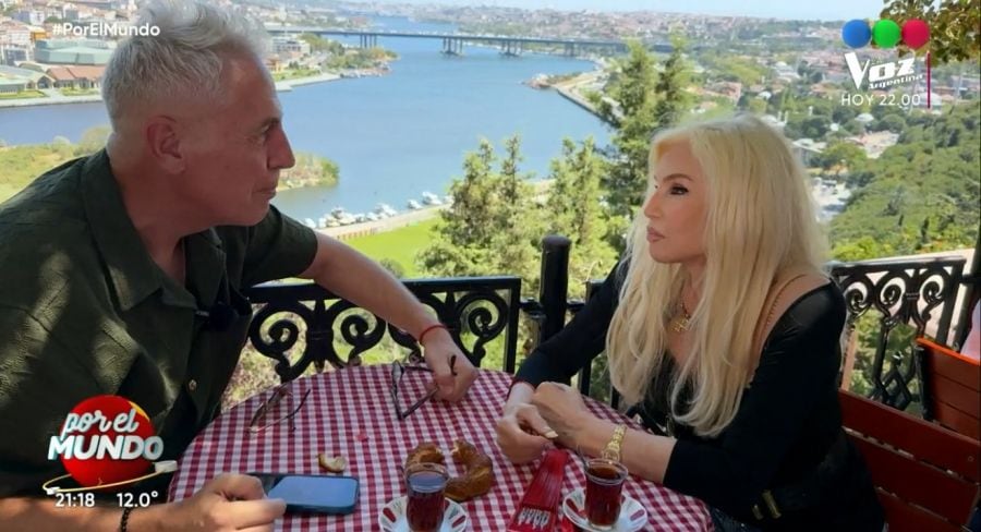 Marley con Susana Giménez en Por el Mundo