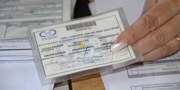 Certificado Único de Discapacidad.
