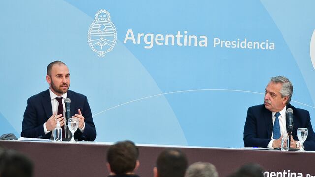 Alberto Fernández y Martín Guzmán enviaron una señal de unidad del Frente de Todo. (Foto: Federico Lopez Claro)