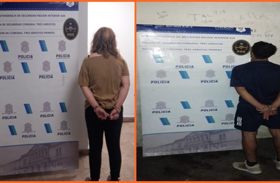 Tres Arroyos: un hombre y una mujer aprehendidos por amenazas y lesiones con un arma blanca