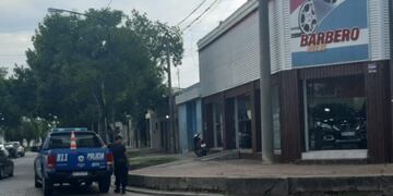 Intento de robo en una concesionaria de autos