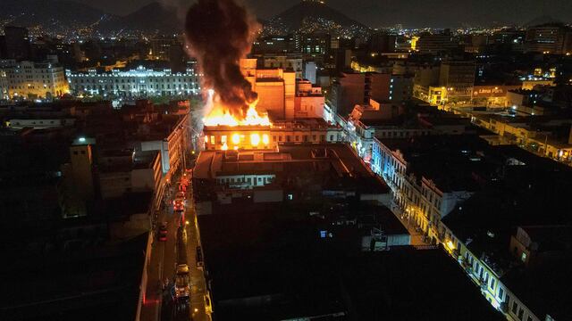 Las protestas de este viernes en Perú (AP).