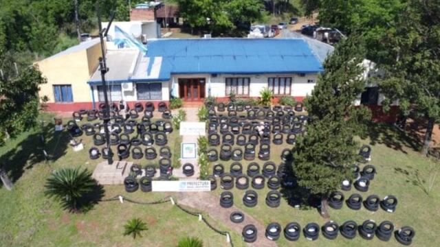 Jardín América: secuestran millonario contrabando de neumáticos.