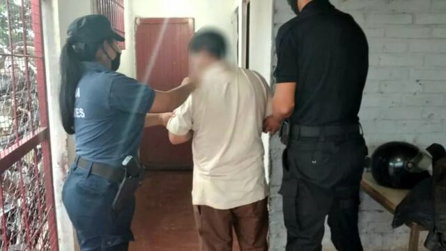El hombre en sede policial