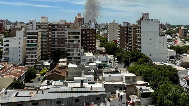El efecto del fuego en el Delta pudo verse desde diferentes sectores de la ciudad.
