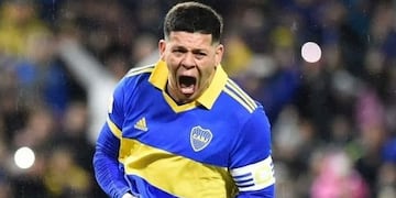 Marcos Rojo se fue expulsado en el Superclásico.
